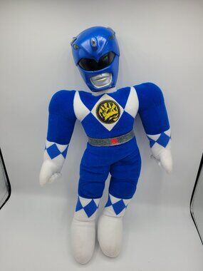 1993 Mighty Morphin Power Ranger Blue Ranger 17in Plastic Head Plush